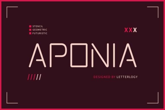 Aponia: The Futuristic Typeface Bridging Reality and Fantasy