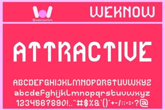 Attractive: A Futuristic Font Redefining Modern Design