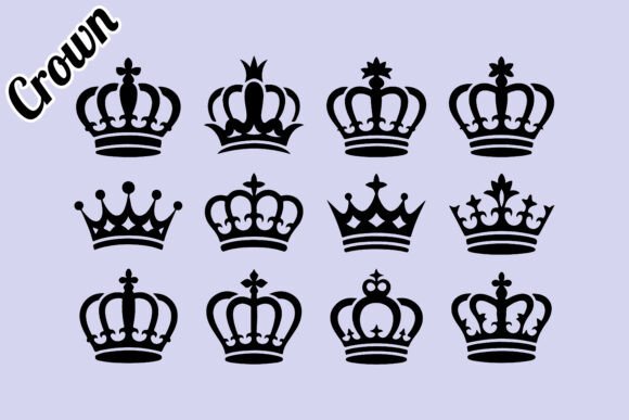 Black Crown Graphic: Royal Design for All
