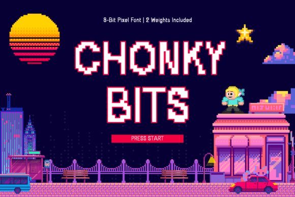 Chonky Bits: The Pixel Font That Brings Retro Vibes to Modern Design