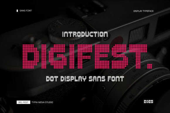 Digifest: The Futuristic Dot Display Typeface for Modern Design