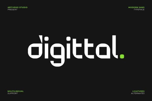 Digittal: A Modern Logo Font for the Digital Age