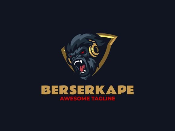 Esports Gorilla Emblem Logo Design