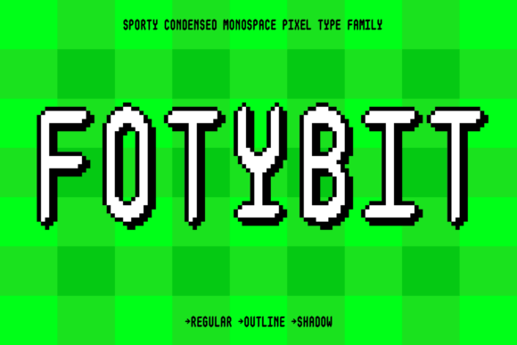 Fotybit Family: A Dynamic Font for Sports and Digital Design