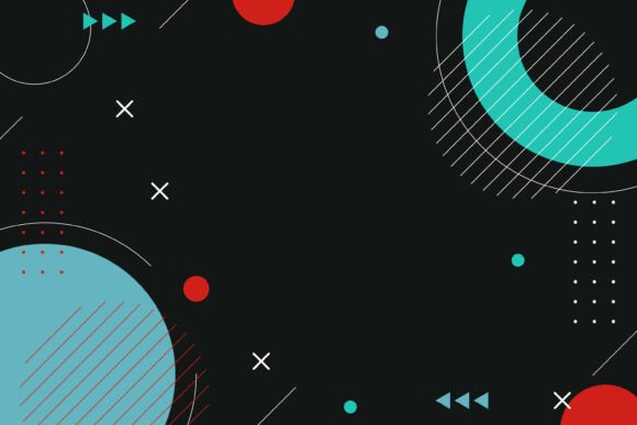 Futuristic Abstract Background on Black