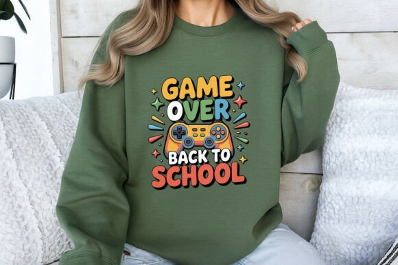 Game Over Back to School Sublimation Png