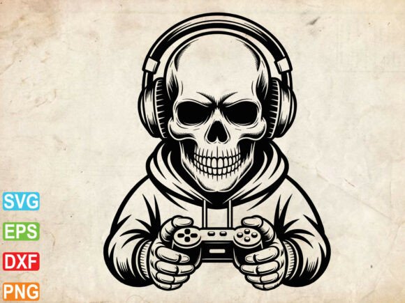 Gamer Skeleton Svg: The Perfect Digital Asset for Gaming Enthusiasts