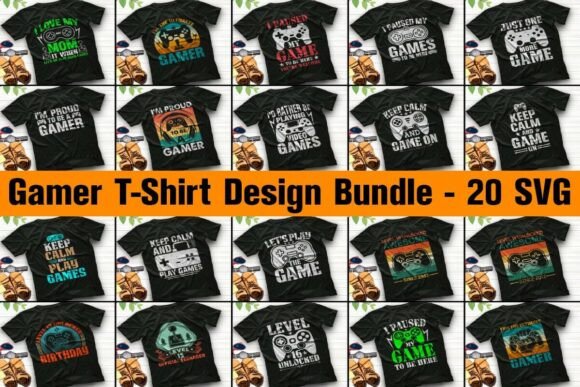 Gamer SVG Retro Video Game Bundle