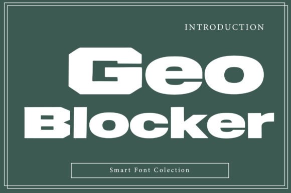 Geo Blocker: A Bold Font for Modern Design Workflows