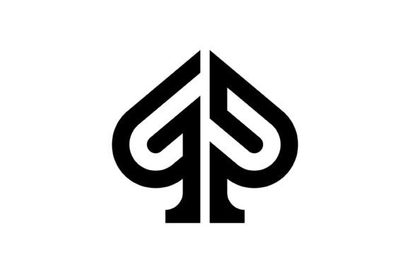 GP Spade Monogram Logo Design: A Fusion of Symbolism and Typography