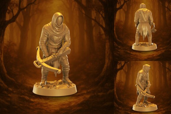 High-Quality 3D Printable Miniature Face for Tabletop Gaming