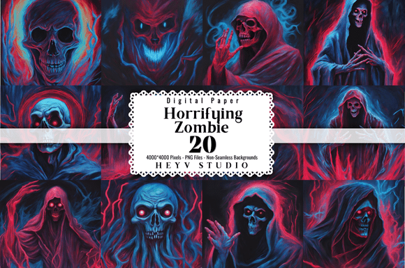 Horrifying Demonic Zombie Backgrounds