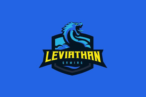 Leviathan Mascot Logo: A Bold Emblem of Strength for Your Team or Organization