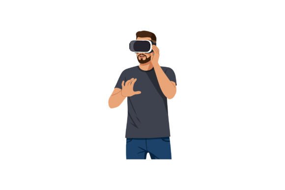 Man Using Virtual Reality Headset for Im: Transforming Entertainment and Gaming