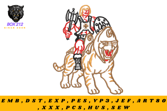 Monster Tamer Digital Embroidery Design: A Unique Blend of Fantasy and Craftsmanship
