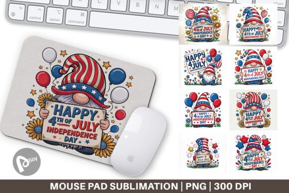 Mouse Pad 4th of July Gnome: A Creative and Functional Addition to Your Workspace