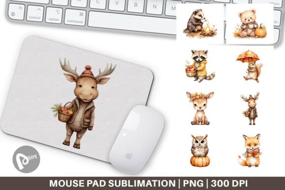Mouse Pad Autumn Forest Cuties: A Stylish and Functional Addition to Your Workspace