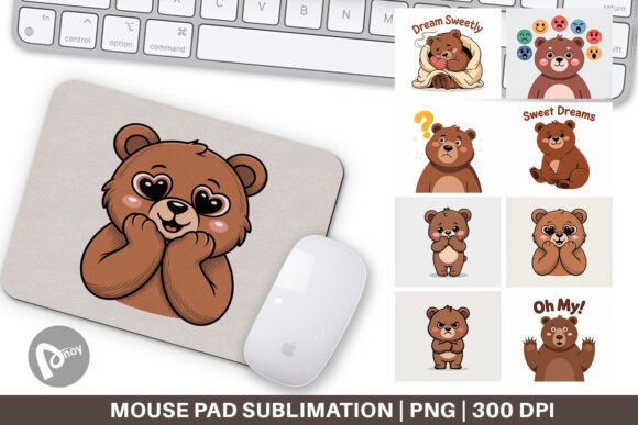 Mouse Pad Bear Mood: A Stylish and Functional Addition to Your Workspace
