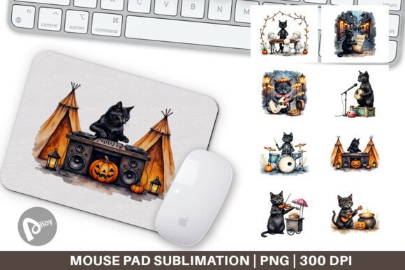 Mouse Pad Black Cat Tunes: A Stylish and Functional Addition to Your Workspace