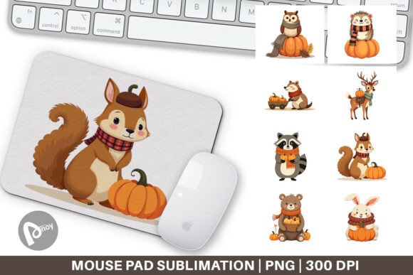 Mouse Pad Boho Woodland Animals: A Stylish and Functional Addition to Your Workspace