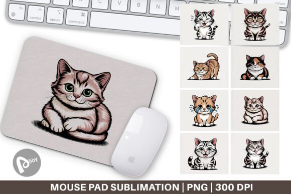 Mouse Pad Cat Mood Expressions: A Stylish and Functional Addition to Your Workspace