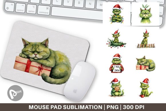 Mouse Pad Grinchy Catsmas: A Creative Desk Essential