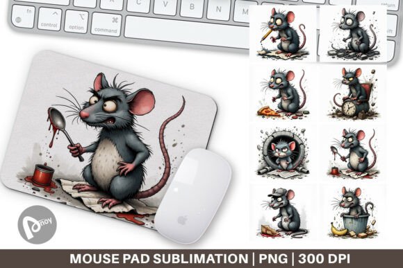 Mouse Pad Grumpy Alley Rats: A Stylish and Functional Addition to Your Workspace