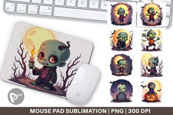 Mouse Pad Halloween Zombie Stumble and Sublimation Mouse Pad: A Creative Way to Boost Productivity and Style