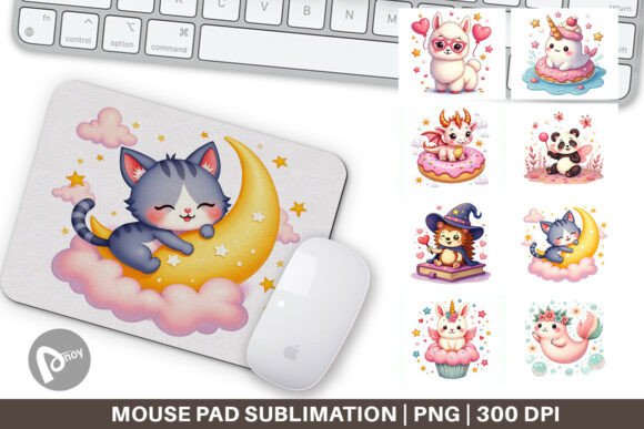 Mouse Pad Kawaii Magic Critters: A Unique Addition to Your Workspace