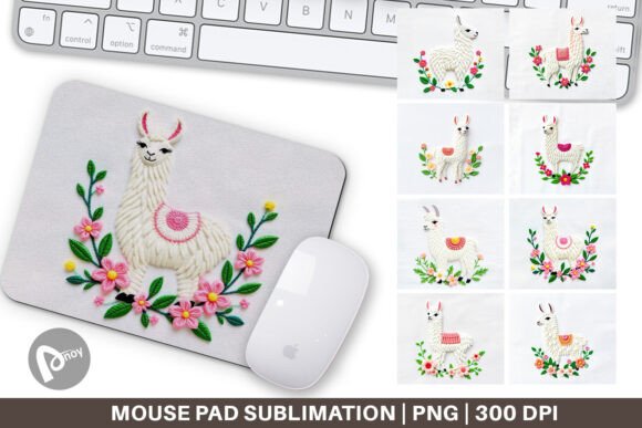 Mouse Pad Llama Embroidery: A Unique Touch for Your Workspace