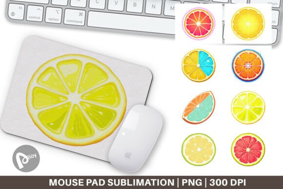 Mouse Pad Neon Citrus