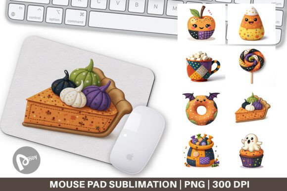 Mouse Pad Patchwork Halloween Treats: A Spooky Twist for Your Workspace
