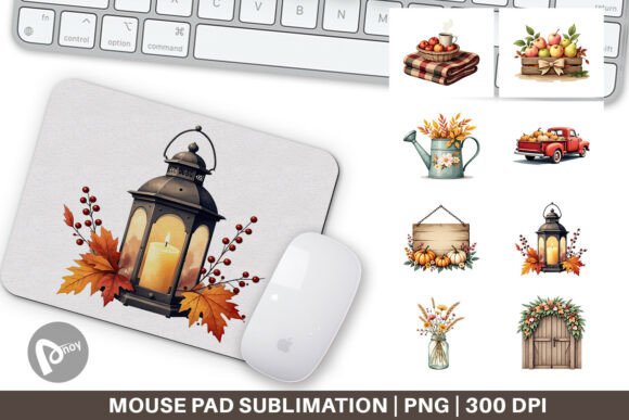 Mouse Pad Rustic Autumn Charm: A Stylish and Functional Addition to Your Workspace