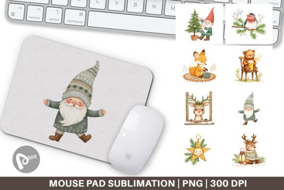 Mouse Pad Scandinavian Christmas