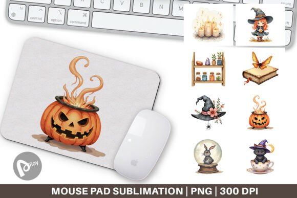 Mouse Pad Vintage Witchy Vibes: A Stylish and Functional Addition to Your Workspace