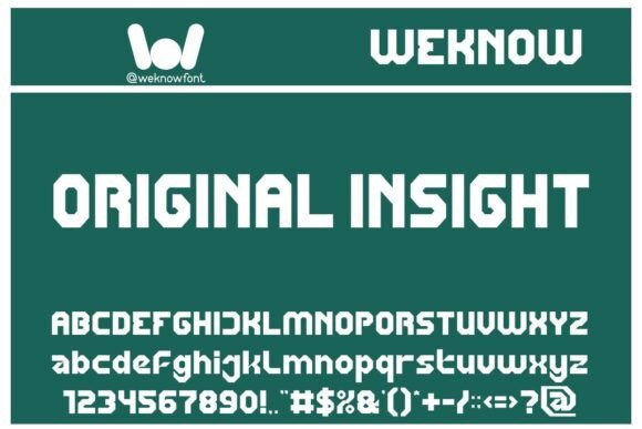 Original Insight: A Bold, Modern Font for Every Project