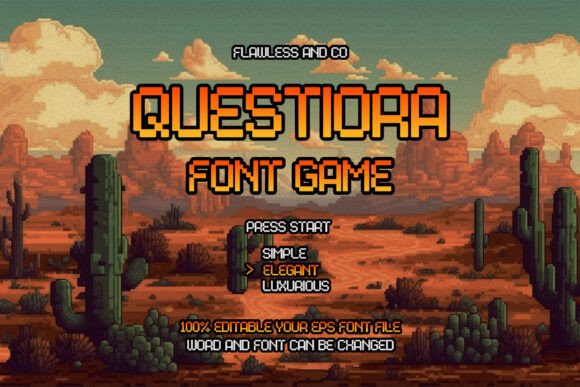 Questiora: A Bold Font for Gaming and Digital Branding