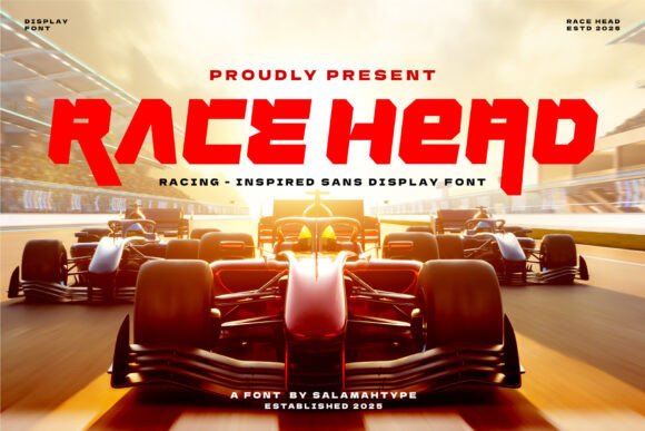 Race Head: Bold Typography for Dynamic Design