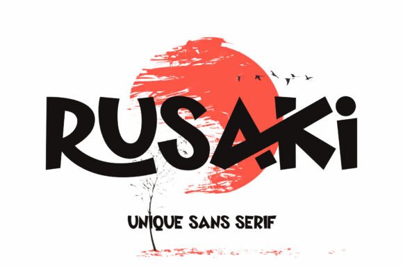 Rusaki: A Bold, Futuristic Font for Modern Design