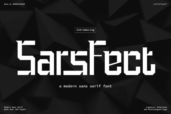 Sars Fect: A Bold Font for the Future of Design