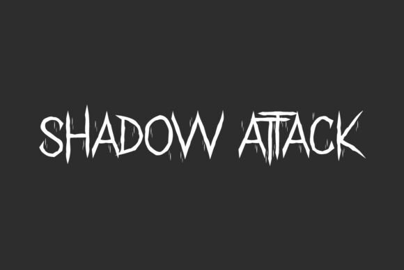 Shadow Attack: Raw Energy in Typography