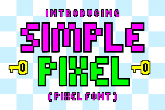 Simple Pixel: A Nostalgic Display Font for Digital Creativity