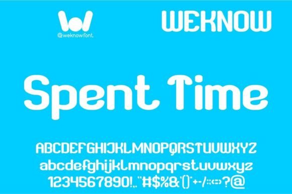 Spent Time: A Bold Font for Creative Expression