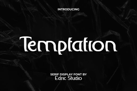 Temptation: A Bold Serif Typeface for Modern Creativity