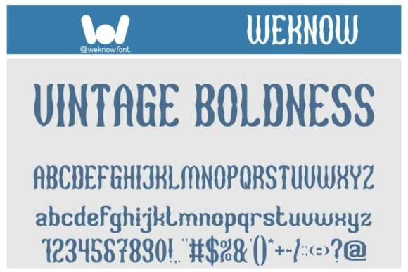 Vintage Boldness: A Timeless Font for Modern Creativity