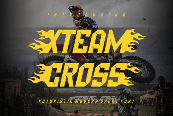 XTeam Cross: Bold, High-Energy Sports Font